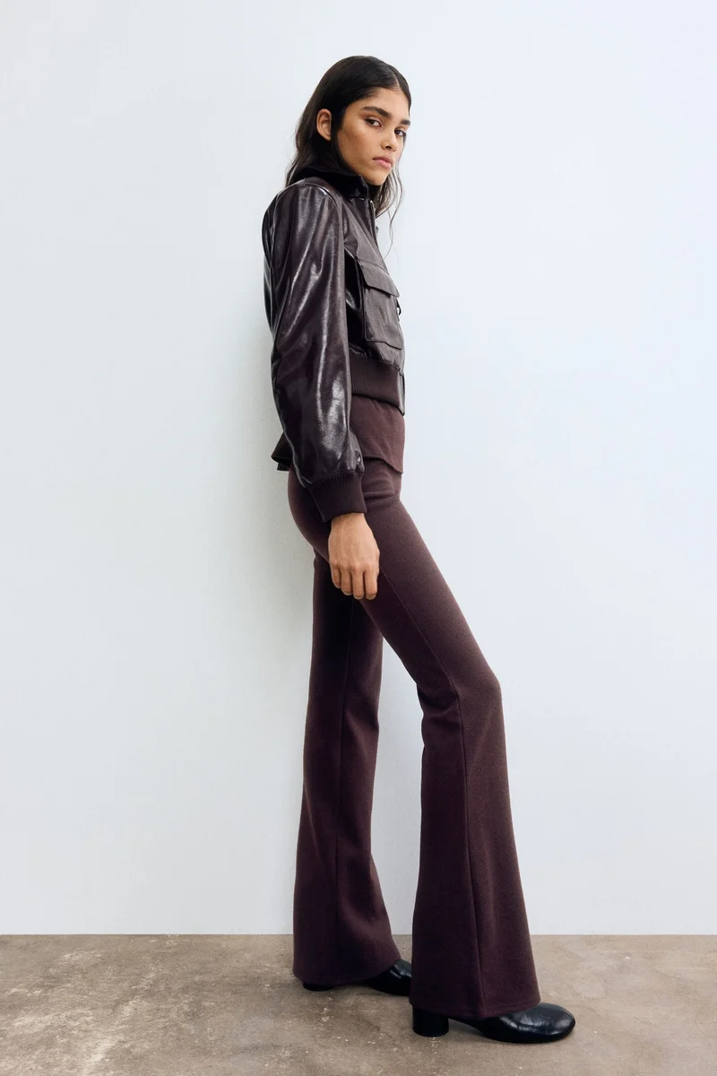 H&M Flared knitted trousers